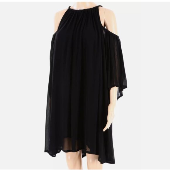 JUCCA Cut-Out Off Shoulder Halter Neck Dress - Size 10 - Retail $440 - N… - Picture 1 of 7